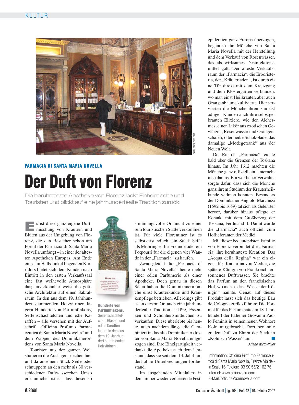 Vorschauseite 1: Farmacia di Santa Maria Novella: Der Duft von Florenz