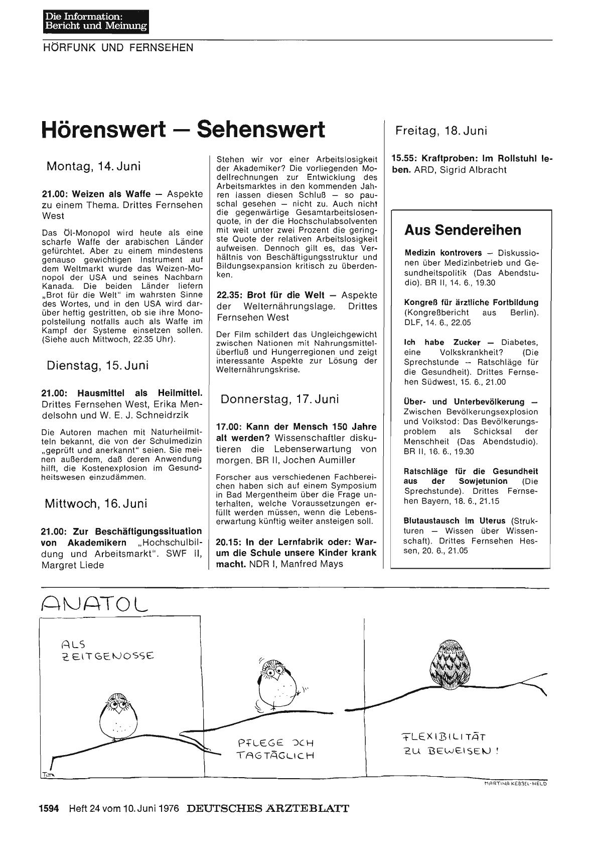 Vorschauseite 1: Hörenswert — Sehenswert