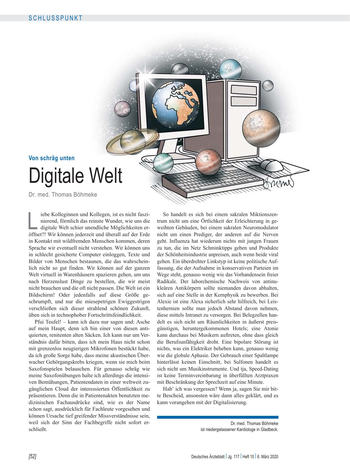 Vorschauseite 1: Von schräg unten: Digitale Welt