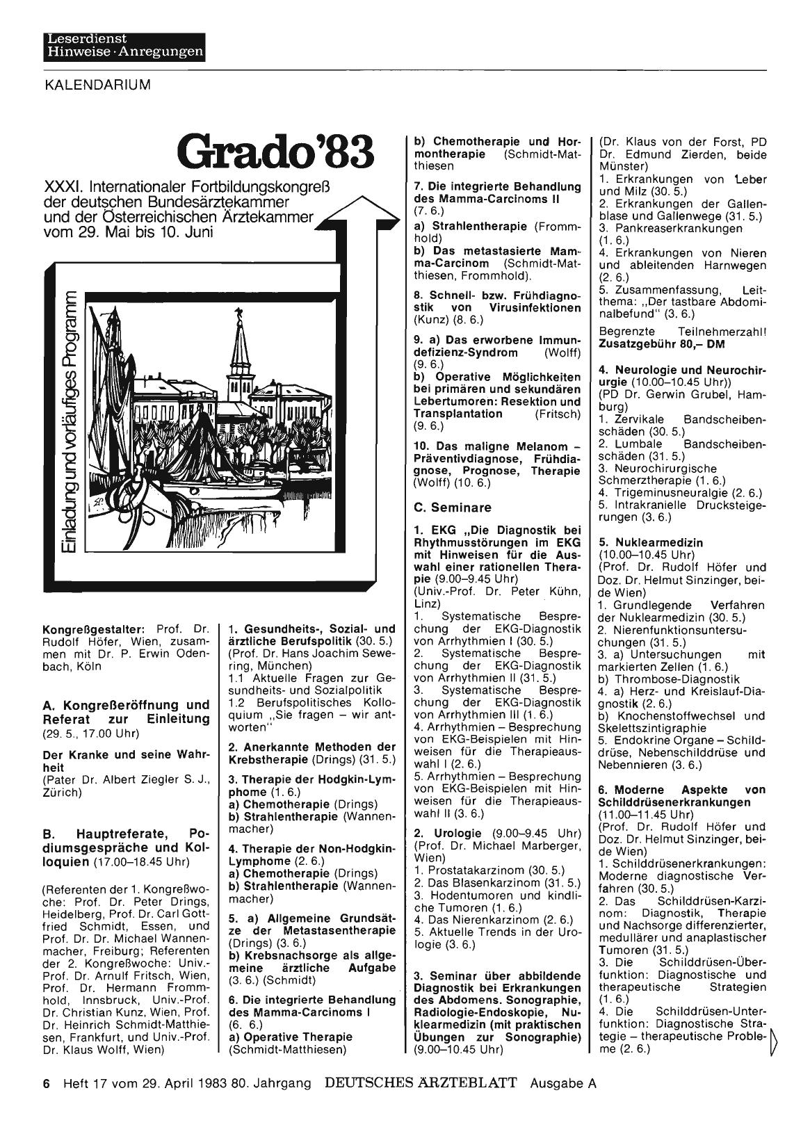 Vorschauseite 1: Grado'83