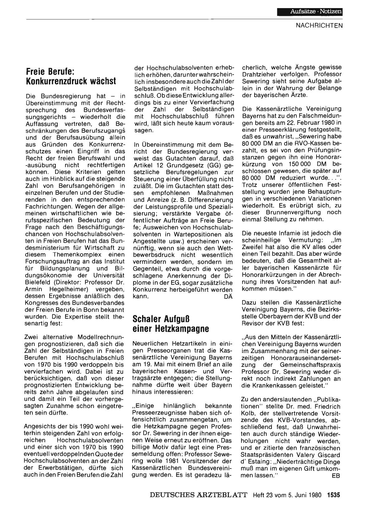 Vorschauseite 1: Schaler Aufguß einer Hetzkampagne