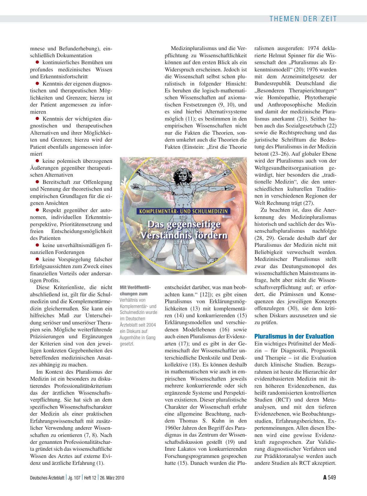 Vorschauseite 2: Ärztliche Professionalität und Komplementärmedizin: Was ist seriöses Therapieren?