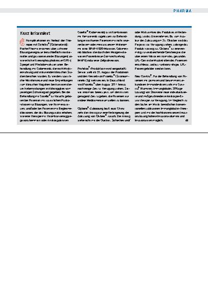 Vorschauseite 1: Kurz informiert