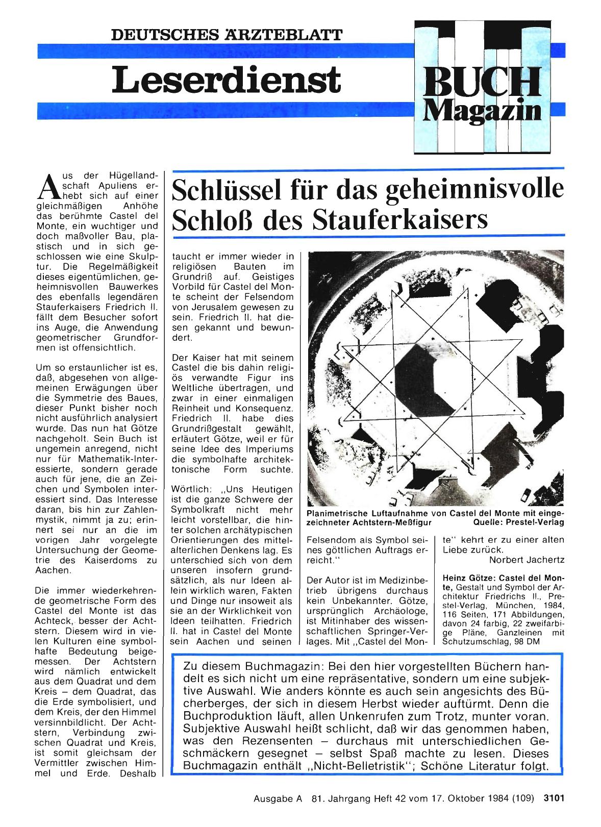Vorschauseite 1: Schlüssel für das geheimnisvolle Schloß des Stauferkaisers