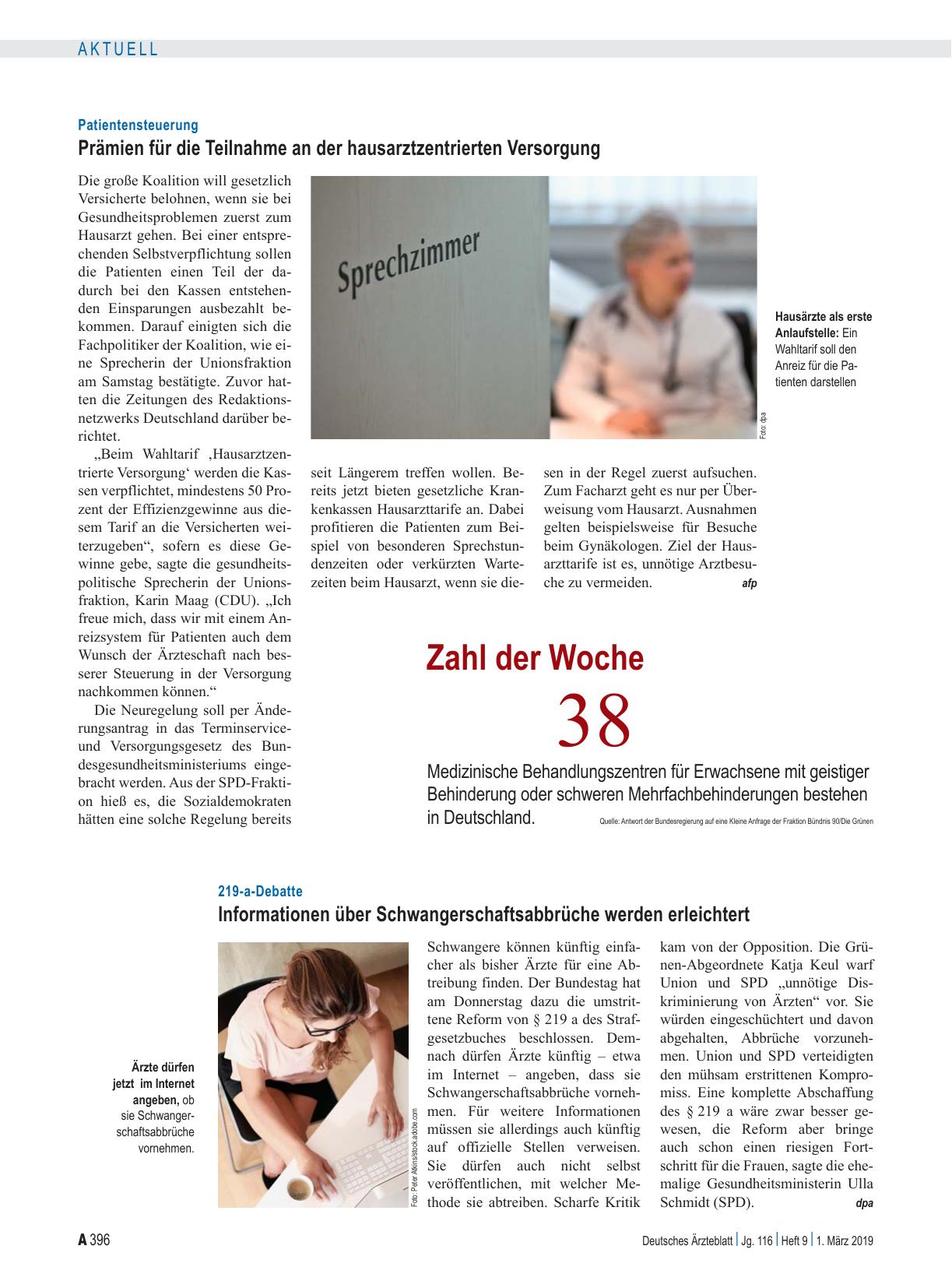 Vorschauseite 1: Zahl der Woche 38