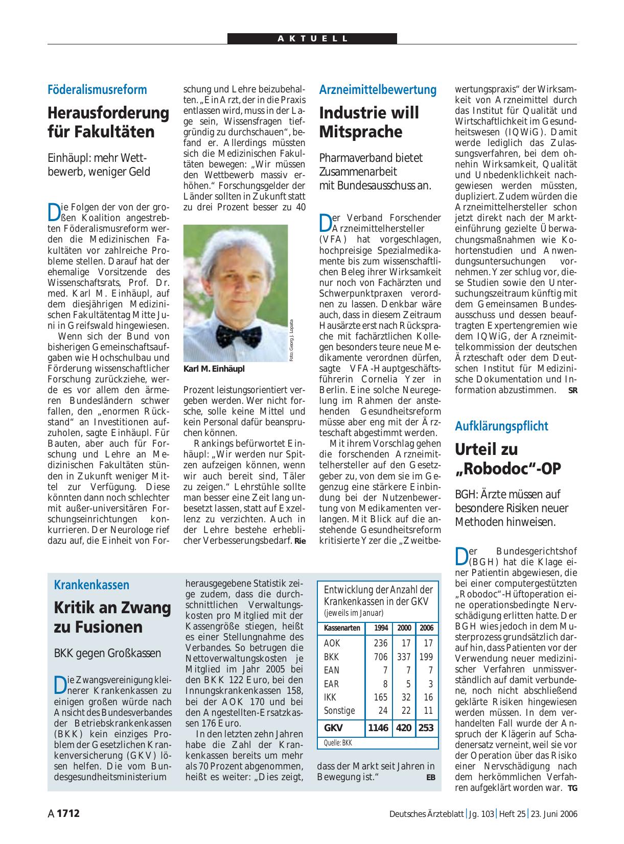 Vorschauseite 1: Arzneimittelbewertung: Industrie will Mitsprache