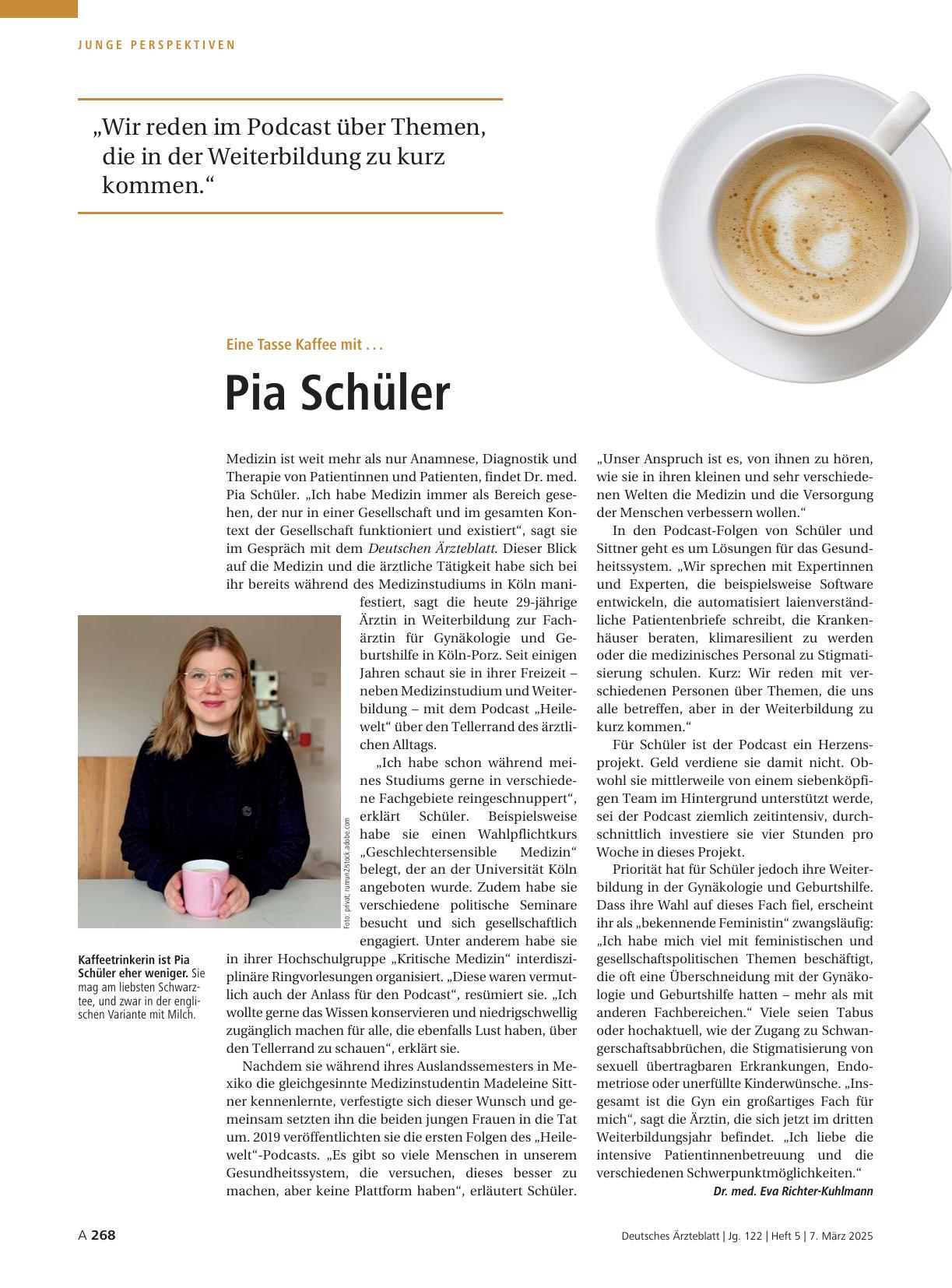 Vorschauseite 1: Eine Tasse Kaffee mit. .. : Pia Schüler