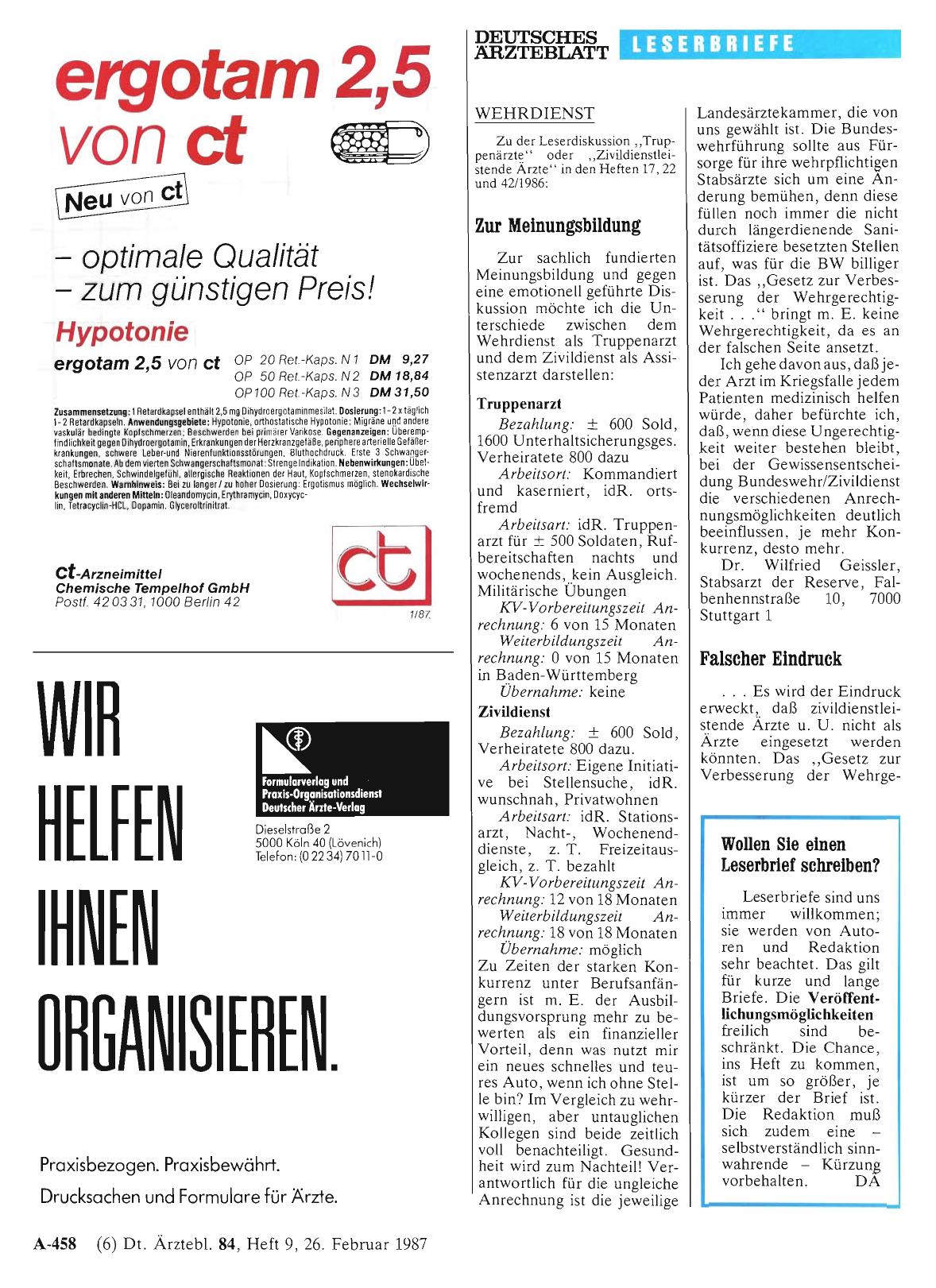 Vorschauseite 1: WEHRDIENST: Falscher Eindruck