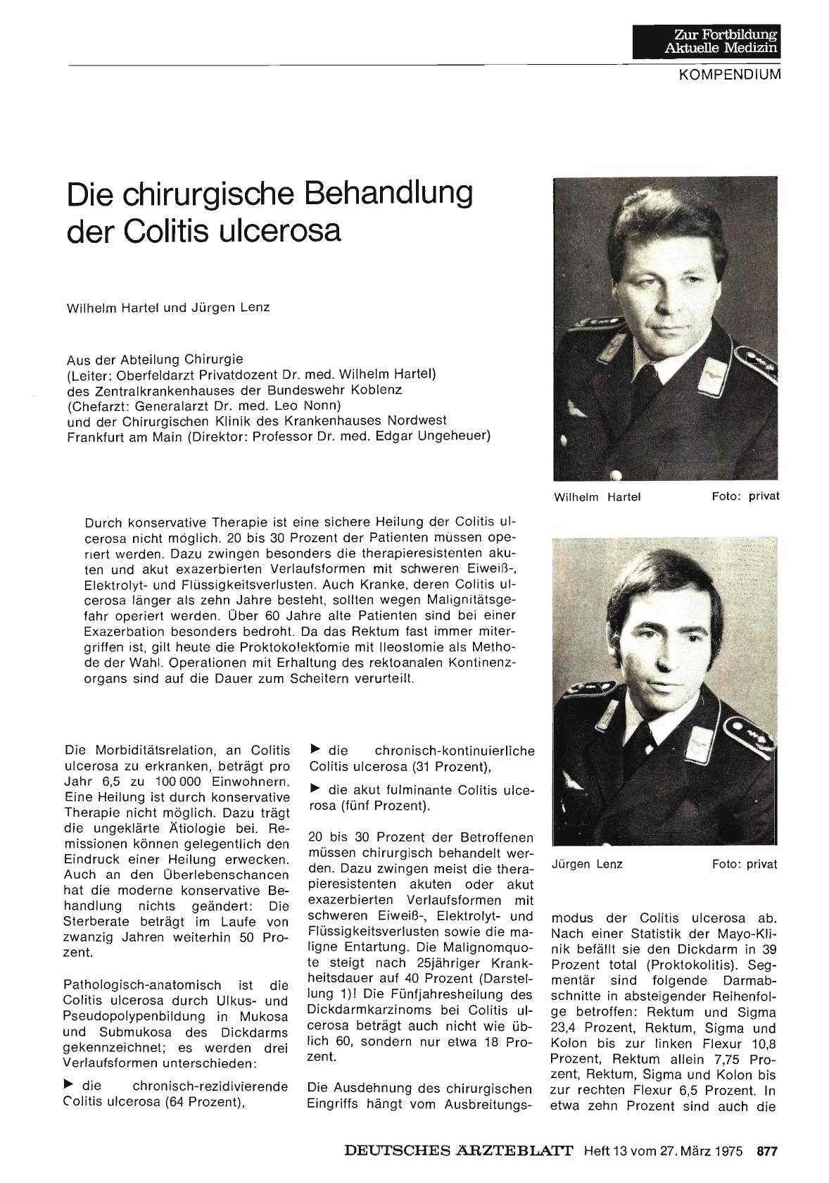 Vorschauseite 1: Die chirurgische Behandlung der Colitis ulcerosa