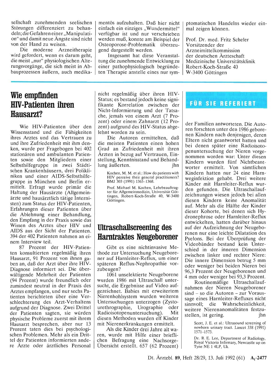 Vorschauseite 1: Wie empfinden HIV-Patienten ihren Hausarzt?