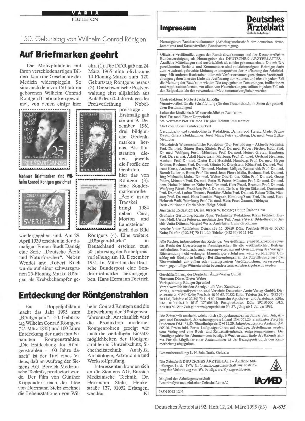 Vorschauseite 1: Entdeckung der Röntgenstrahlen