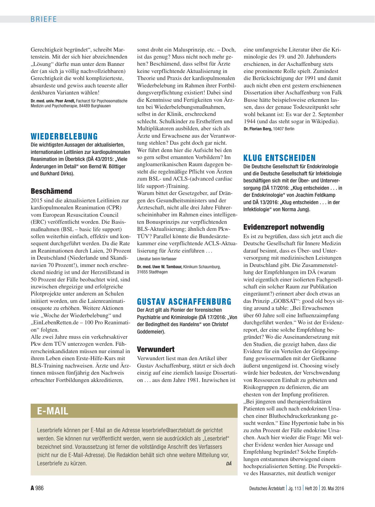 Vorschauseite 1: Wiederbelebung: Beschämend