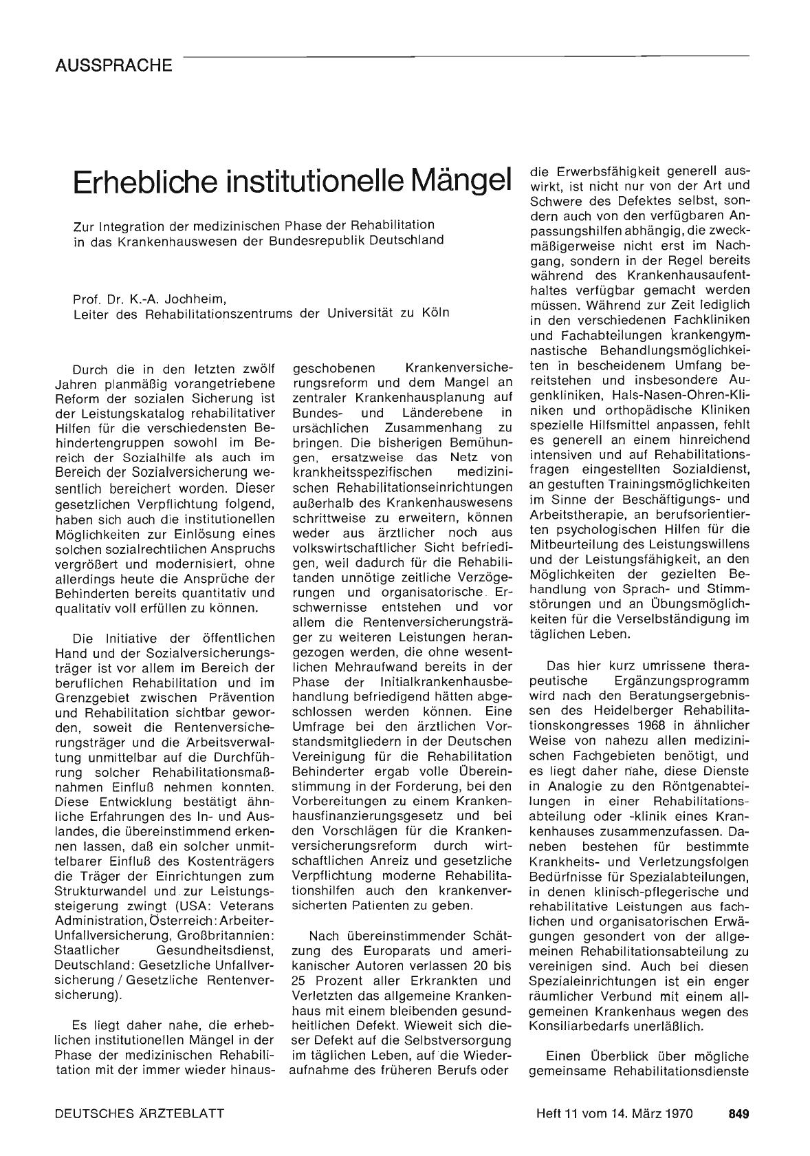 Vorschauseite 1: Erhebliche institutionelle Mängel
