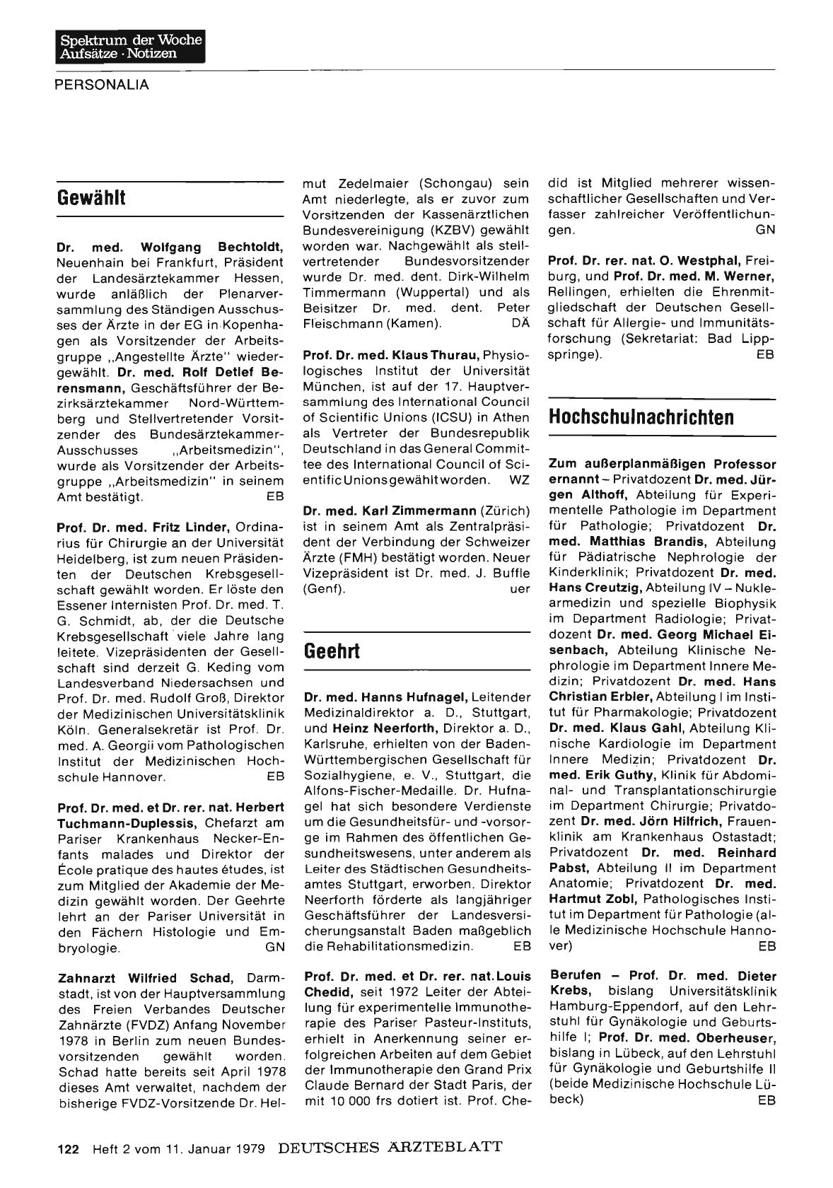 Vorschauseite 1: Geehrt