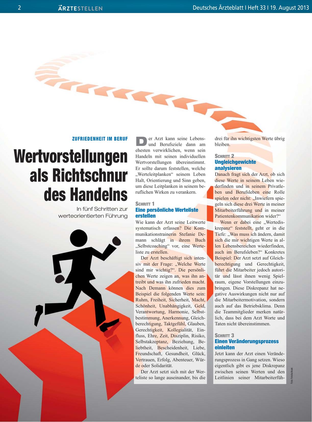 Vorschauseite 1: Zufriedenheit im Beruf: Wertvorstellungen als Richtschnur des Handelns