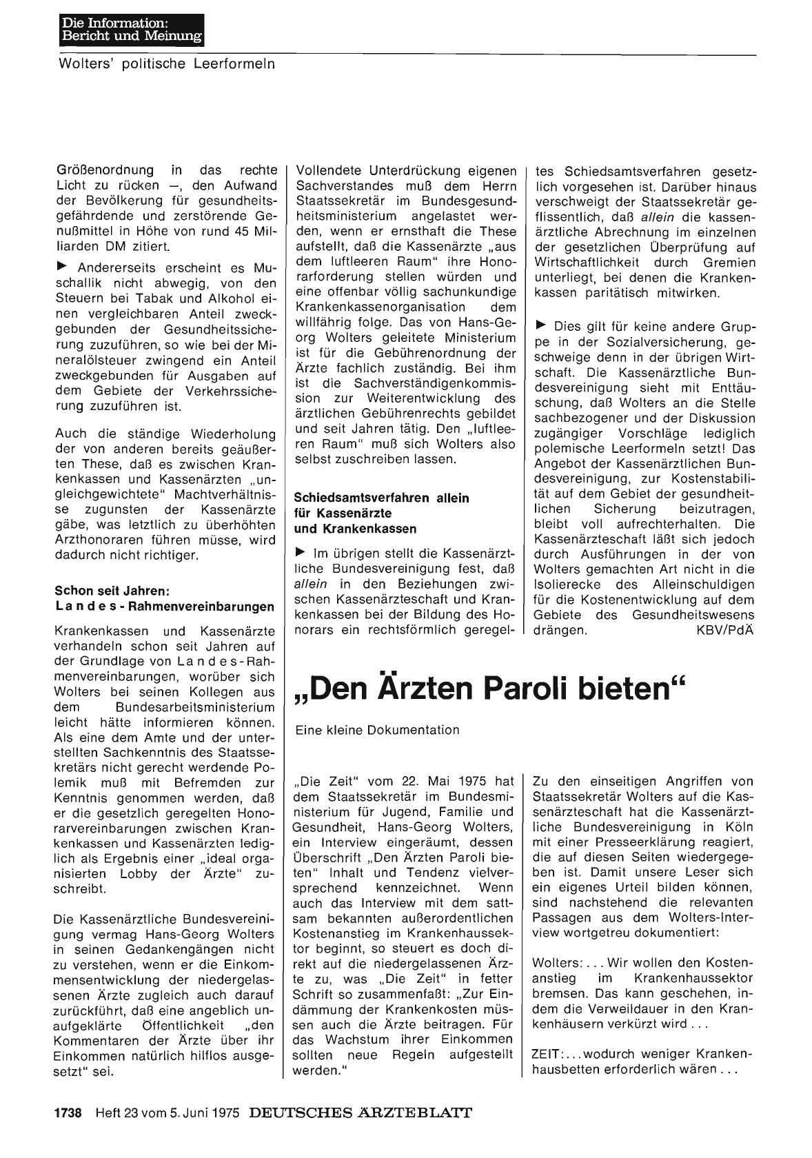 Vorschauseite 1: „Den Ärzten Paroli bieten”