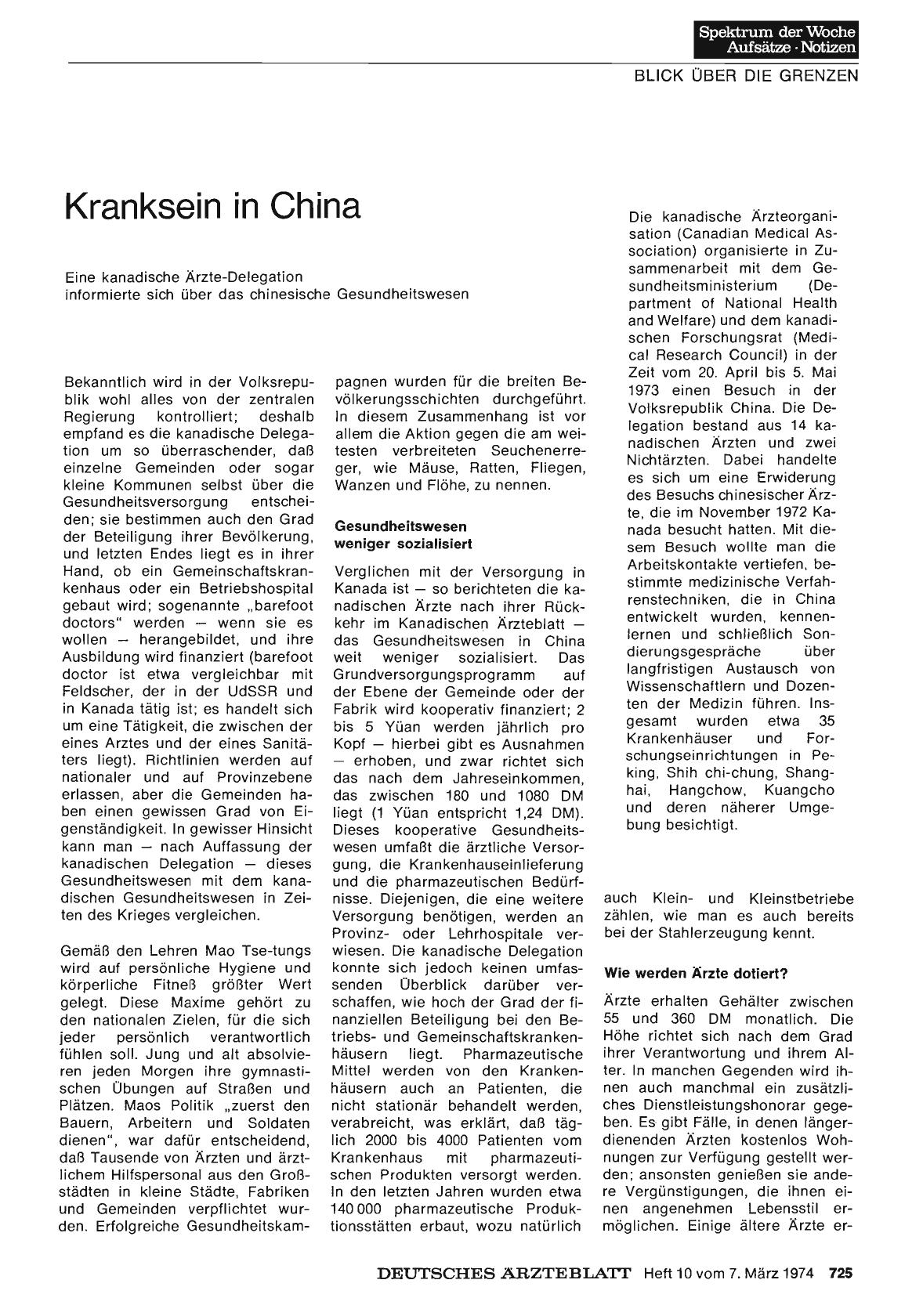 Vorschauseite 1: Kranksein in China