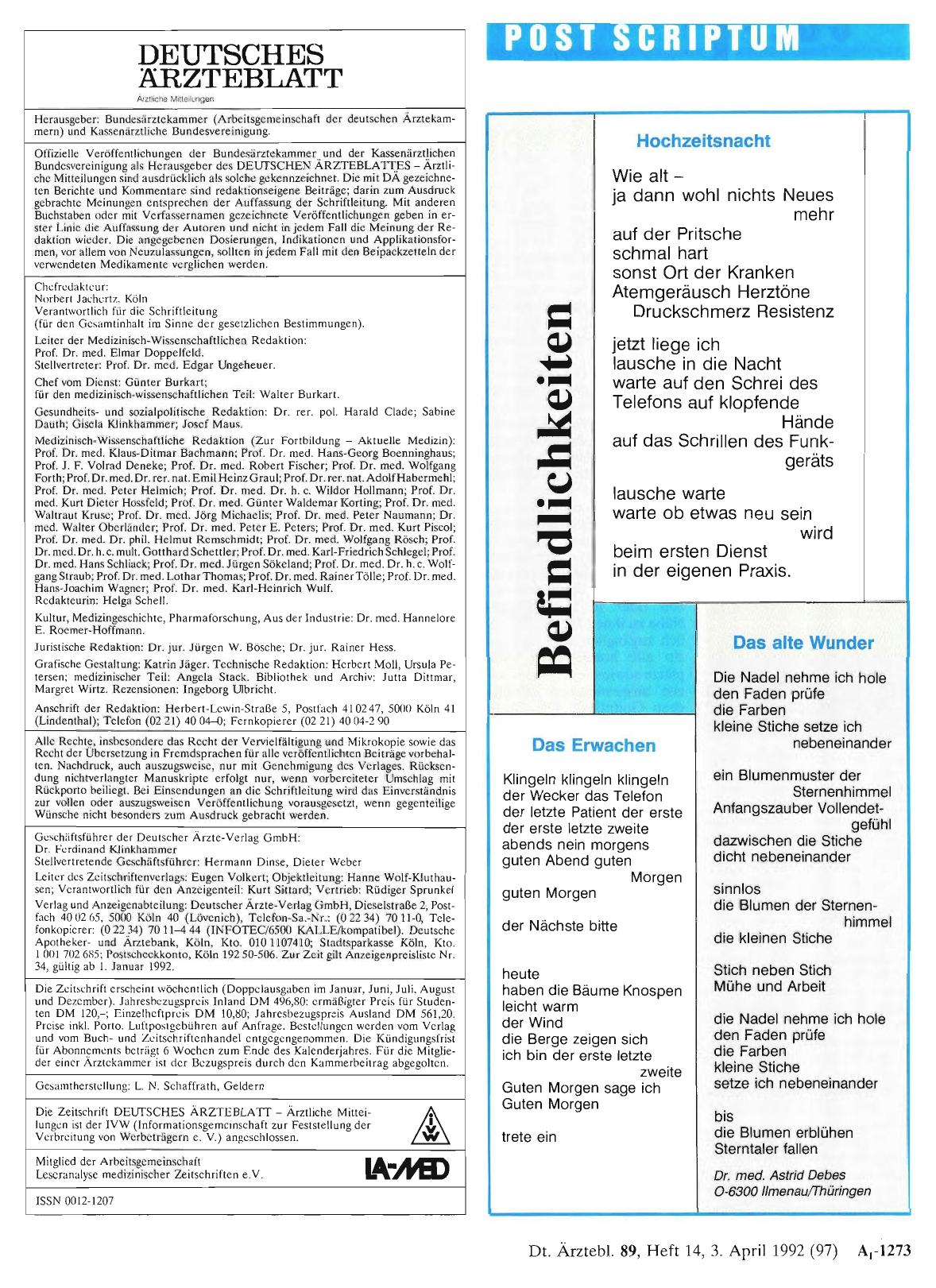 Vorschauseite 1: Befindlichkeiten
