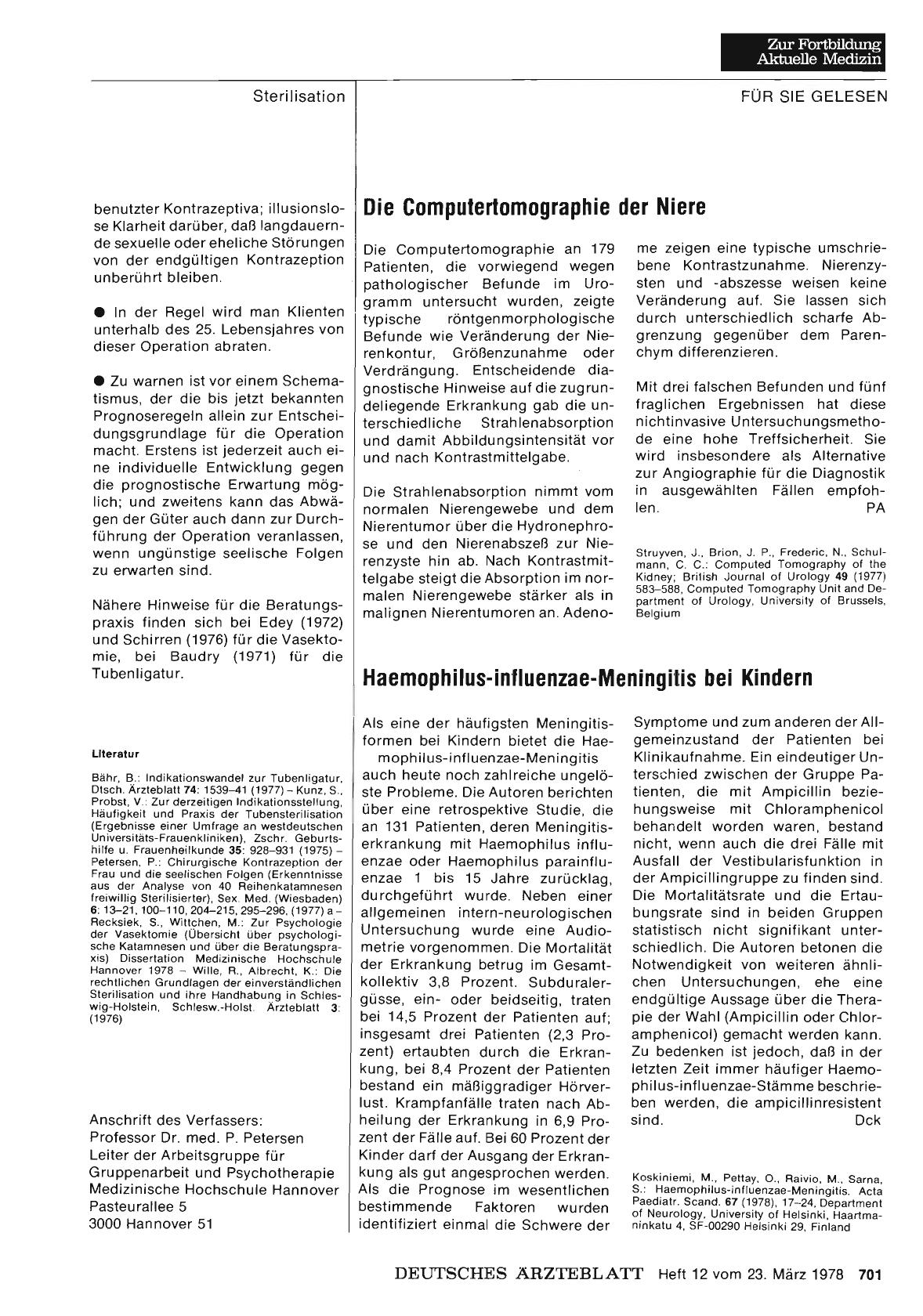 Vorschauseite 1: Die Computertomographie der Niere