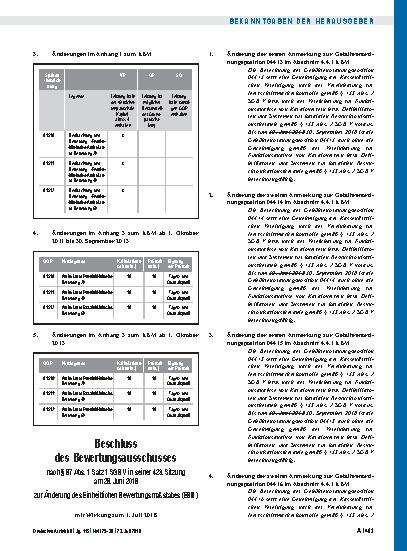 Vorschauseite 2: Beschluss des Bewertungsausschusses nach § 87 Abs. 1 Satz 1 SGB V