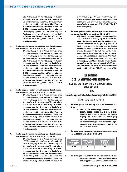 Vorschauseite 3: Beschluss des Bewertungsausschusses nach § 87 Abs. 1 Satz 1 SGB V