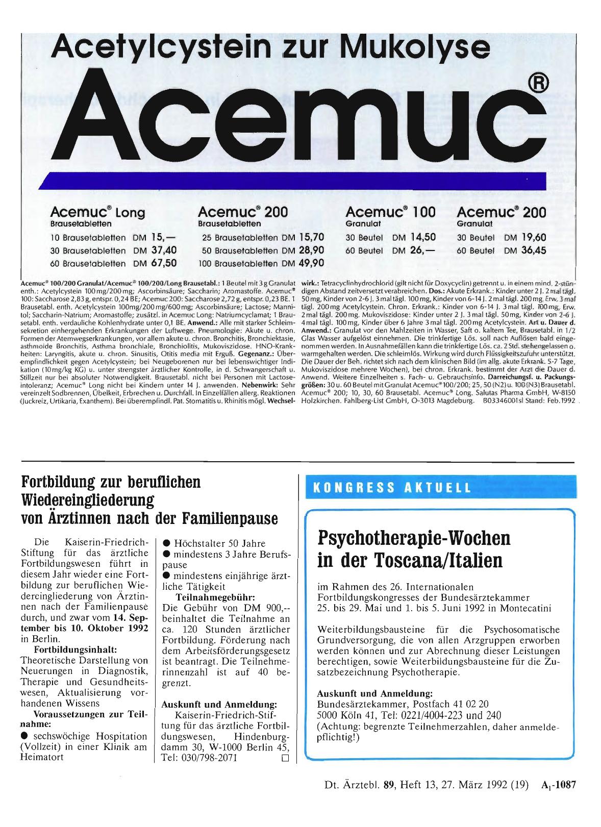 Vorschauseite 1: Psychotherapie-Wochen in der Toscana/Italien