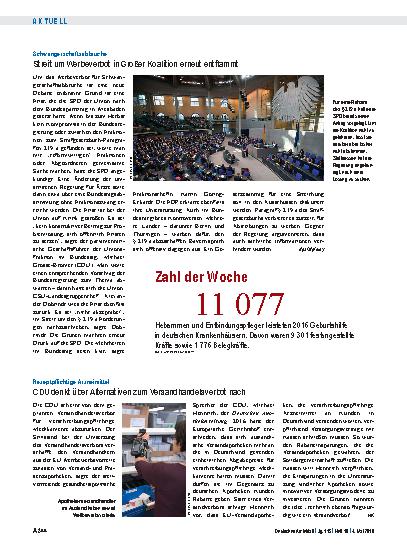 Vorschauseite 1: Rezeptpflichtige Arzneimittel: CDU denkt über Alternativen zum Versandhandelsverbot nach