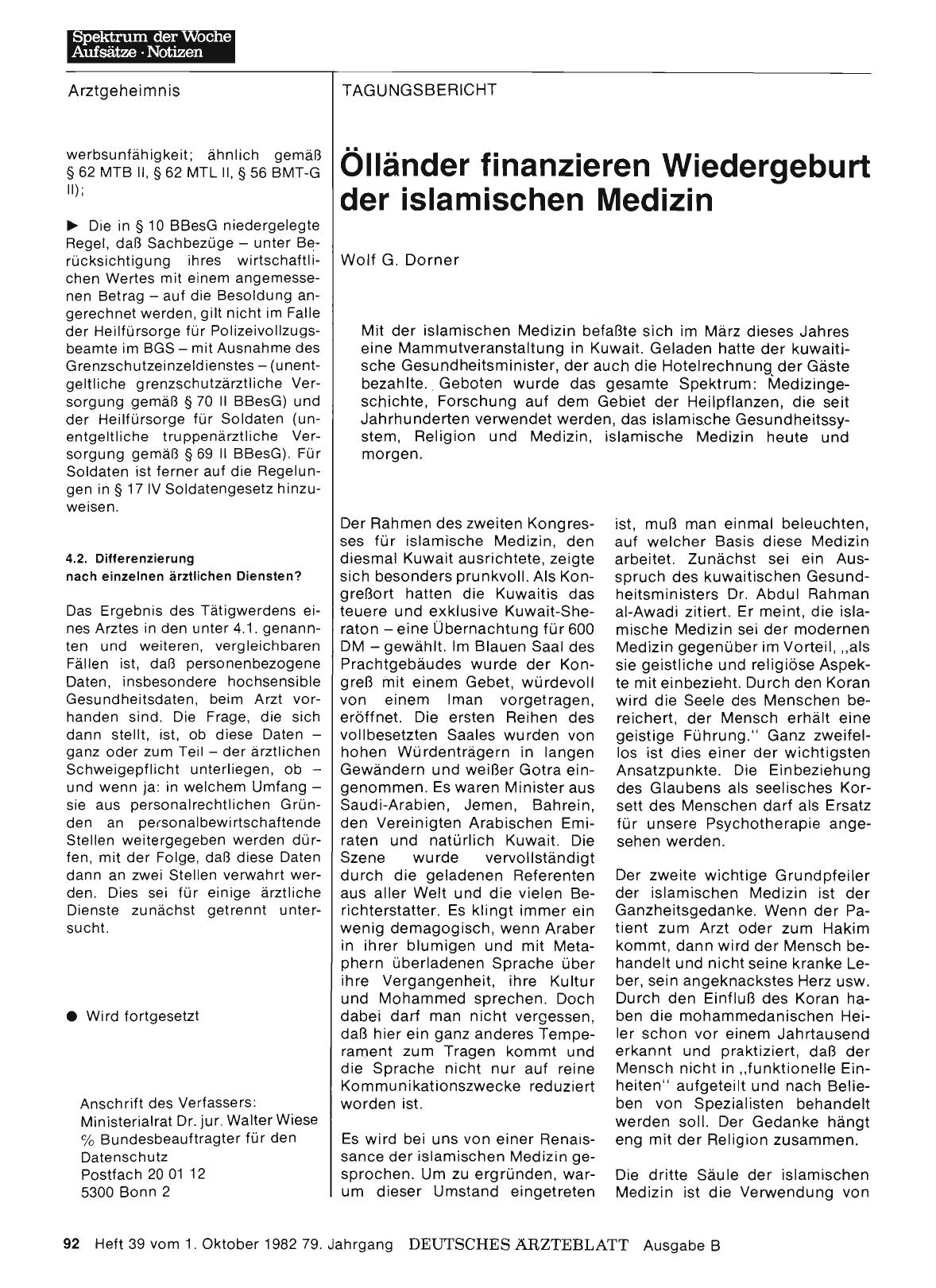 Vorschauseite 1: Ölländer finanzieren Wiedergeburt der islamischen Medizin