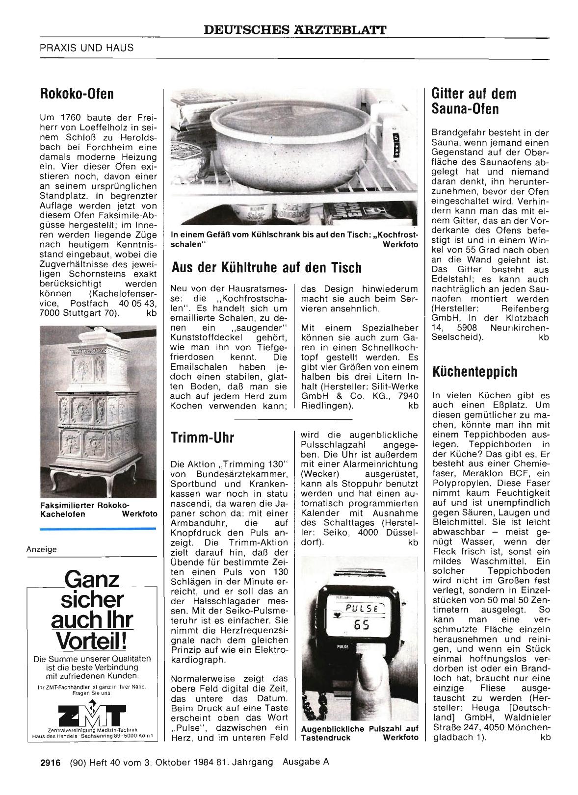 Vorschauseite 1: Aus der Kühltruhe auf den Tisch