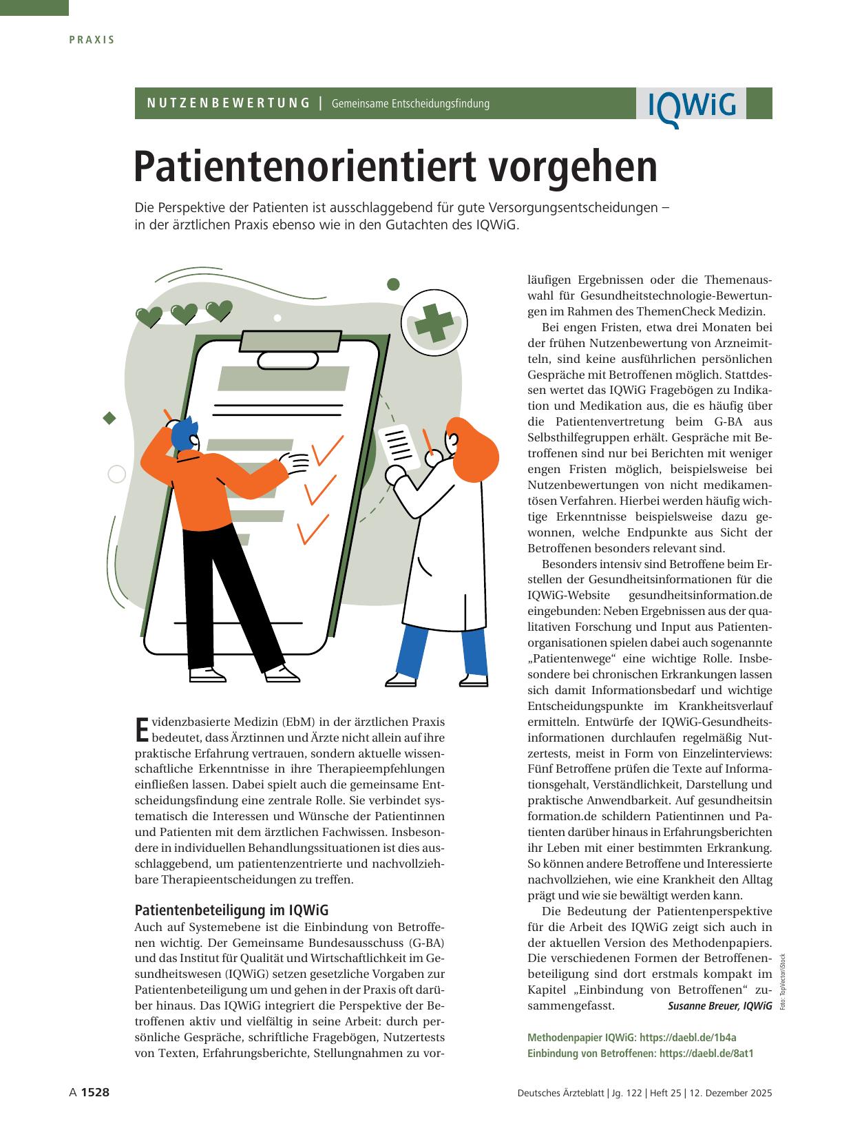 Vorschauseite 1: Gemeinsame Entscheidungsfindung: Patientenorientiert vorgehen