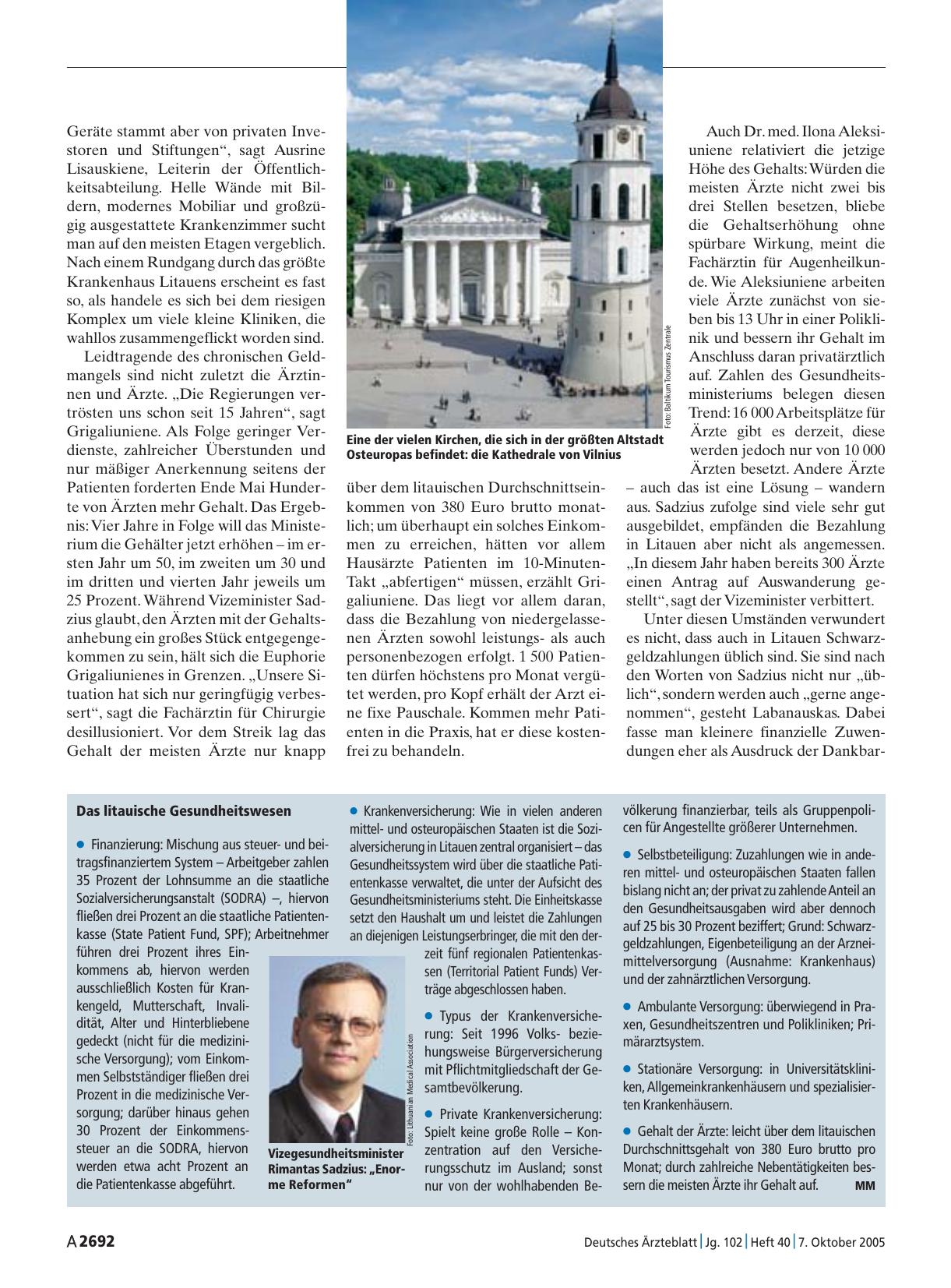 Vorschauseite 1: Das litauische Gesundheitswesen