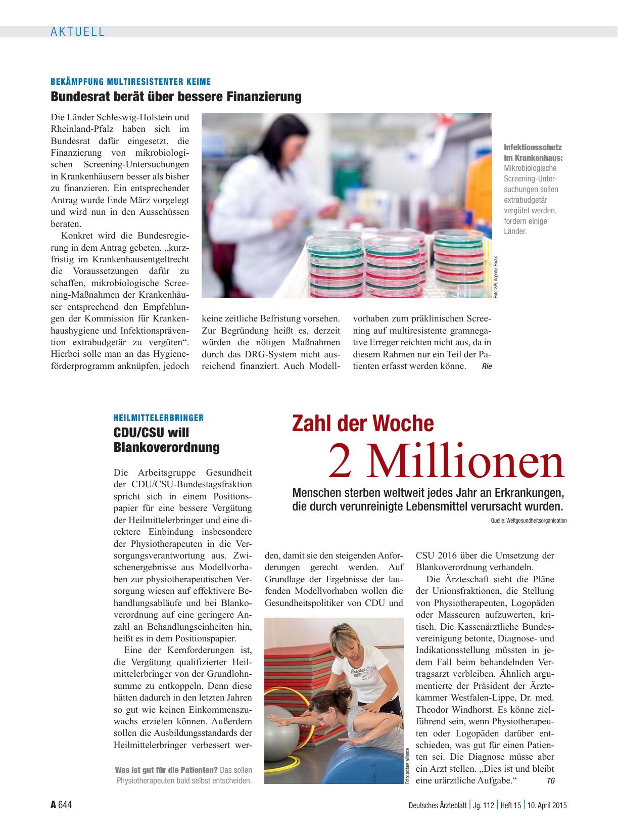 Vorschauseite 1: Zahl der Woche: 2 Millionen