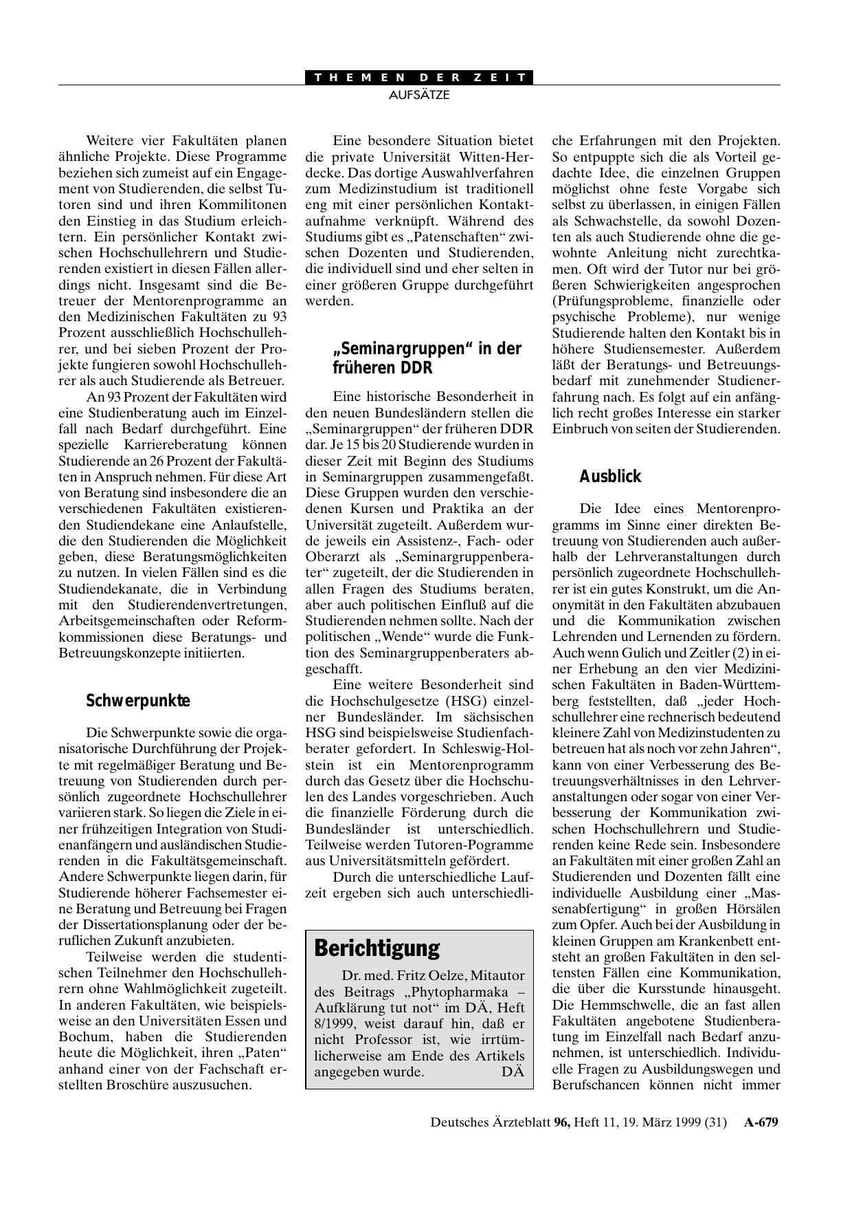 Vorschauseite 1: Berichtigung