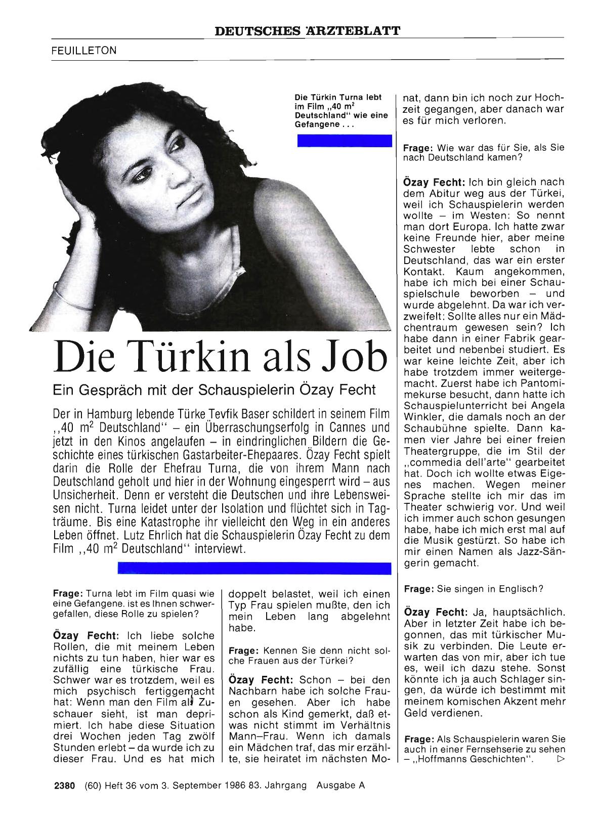 Vorschauseite 1: Die Türkin als Job