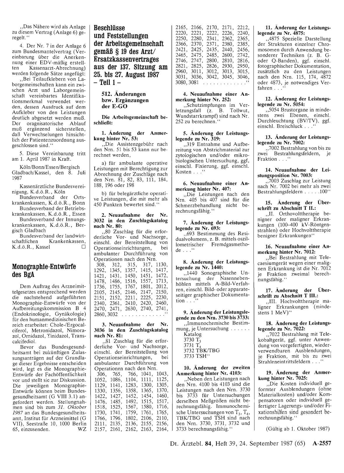 Vorschauseite 1: Monographie-Entwürfe des BgA