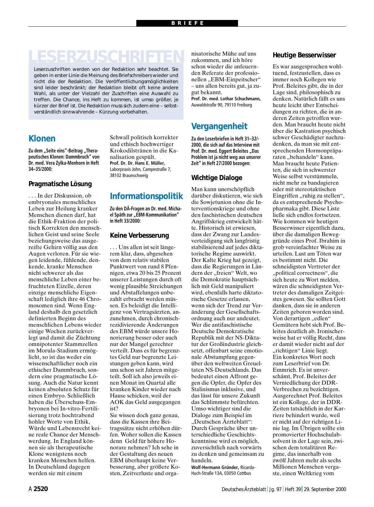 Vorschauseite 1: Informationspolitik: Keine Verbesserung