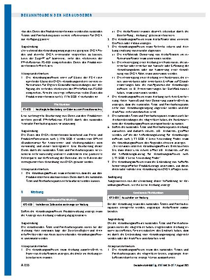 Vorschauseite 4: Anforderungskatalog nach § 73 Abs. 9 SGB V für Verordnung von DiGA – Anforderungen an die Software zur Verordnung von Digitalen Gesundheitsanwendungen nach § 33a SGB V vom 25. 05.…