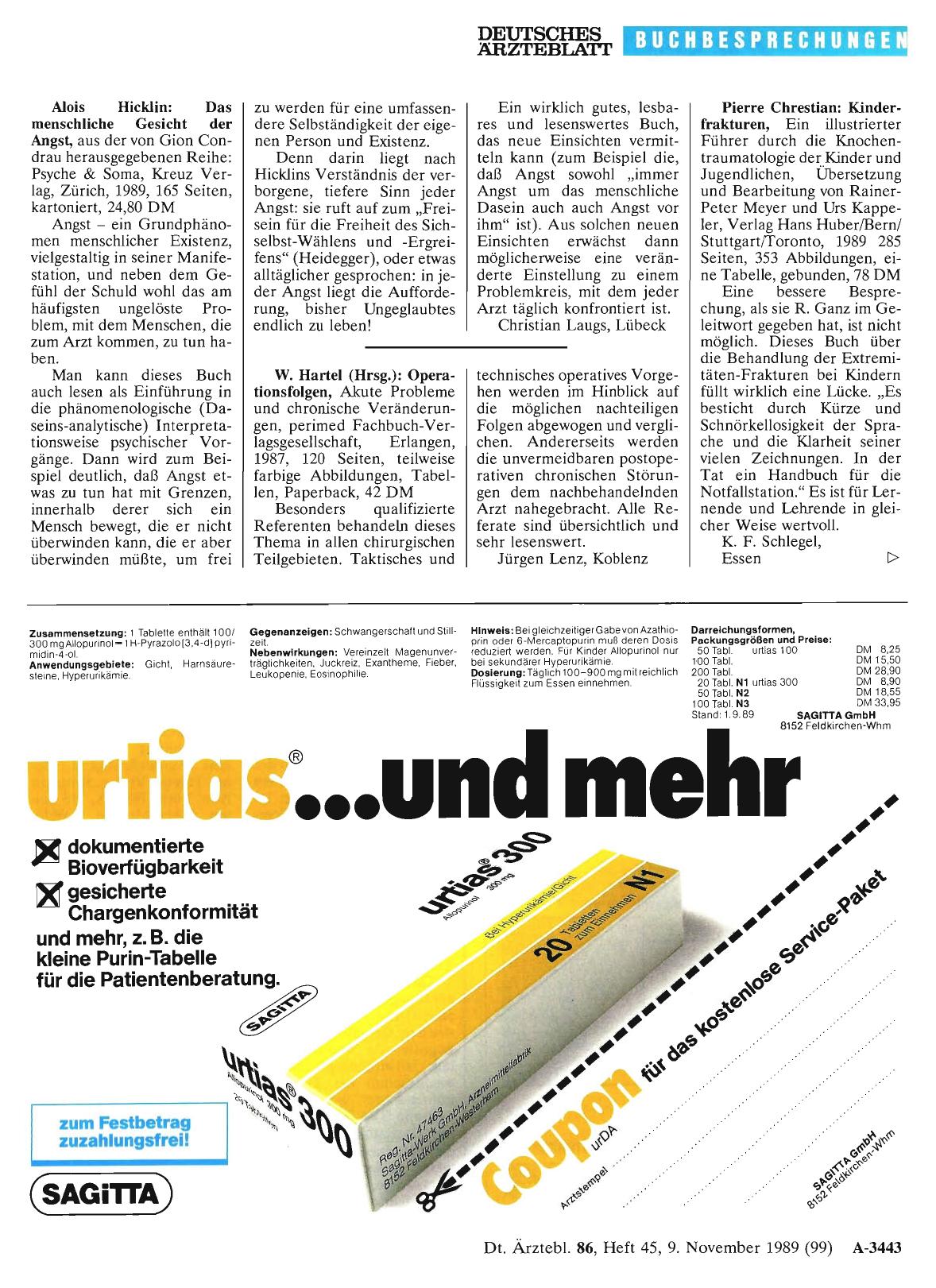 Vorschauseite 1: Alois Hicklin: Das menschliche Gesicht der Angst