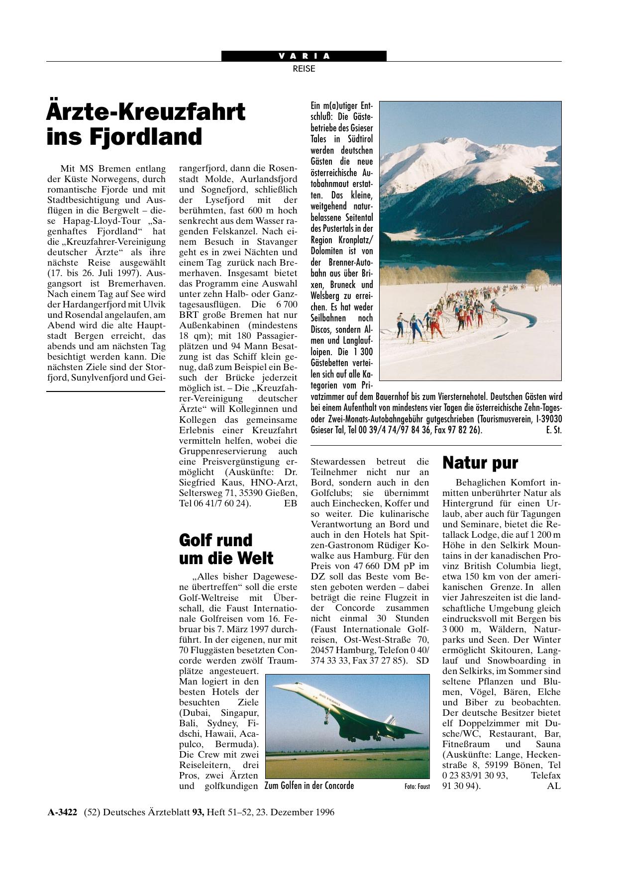 Vorschauseite 1: Golf rund um die Welt