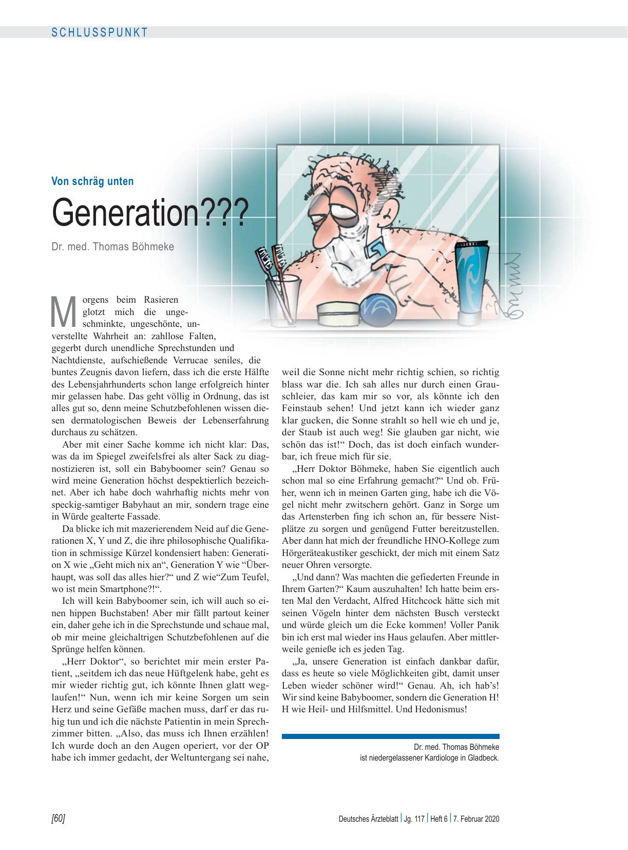 Vorschauseite 1: Von schräg unten: Generation? ??