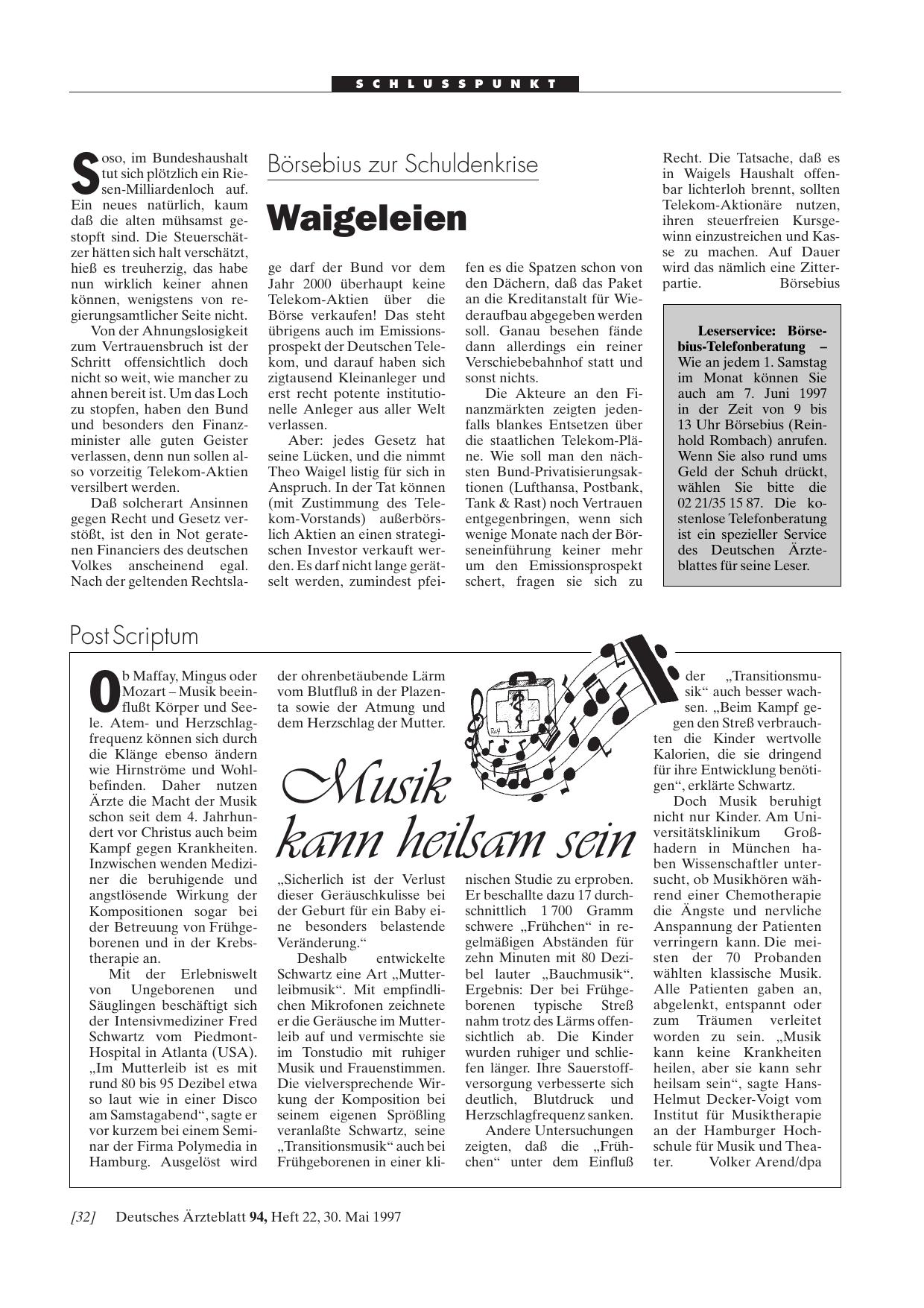 Vorschauseite 1: Musik kann heilsam sein