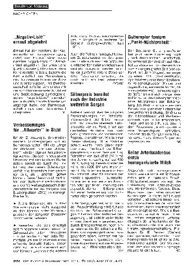 Vorschauseite 1: , , Negativ-Liste'' erneut abgelehnt