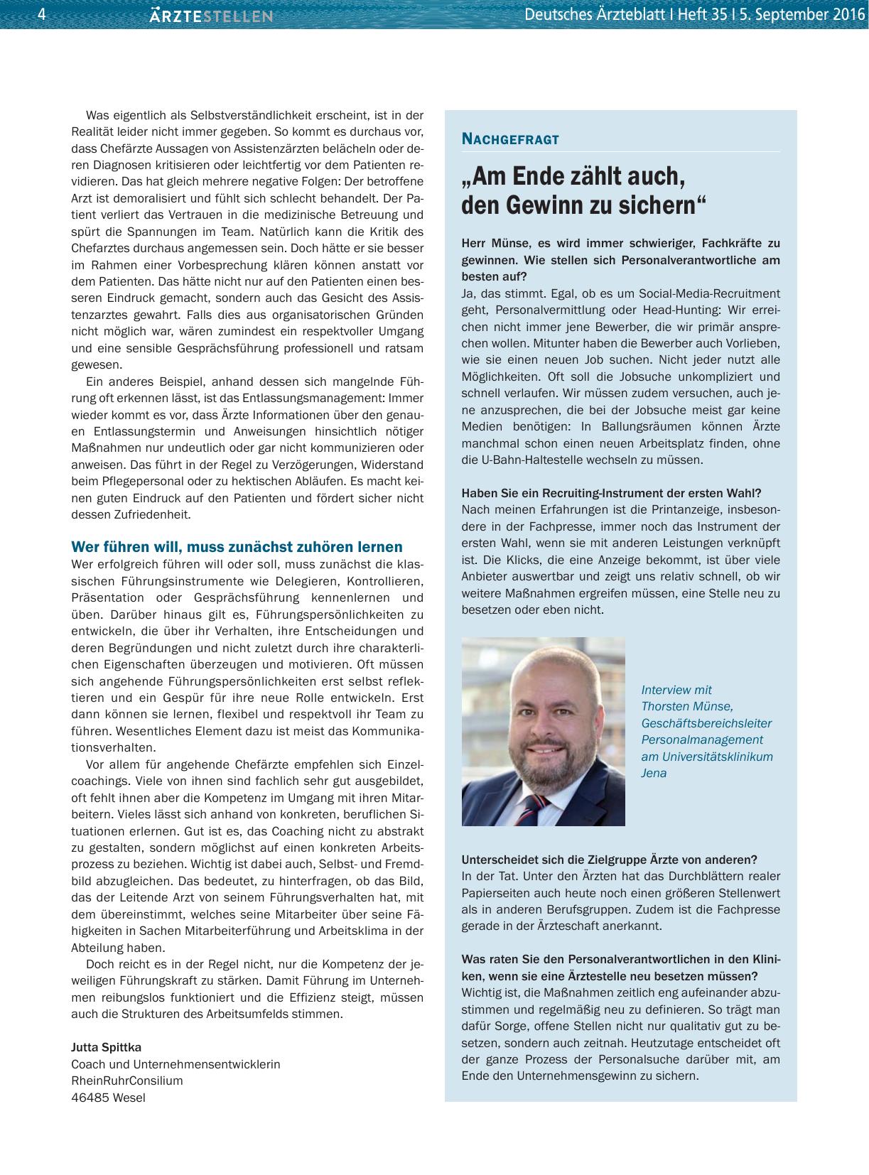 Vorschauseite 1: „Am Ende zählt auch, den Gewinn zu sichern“