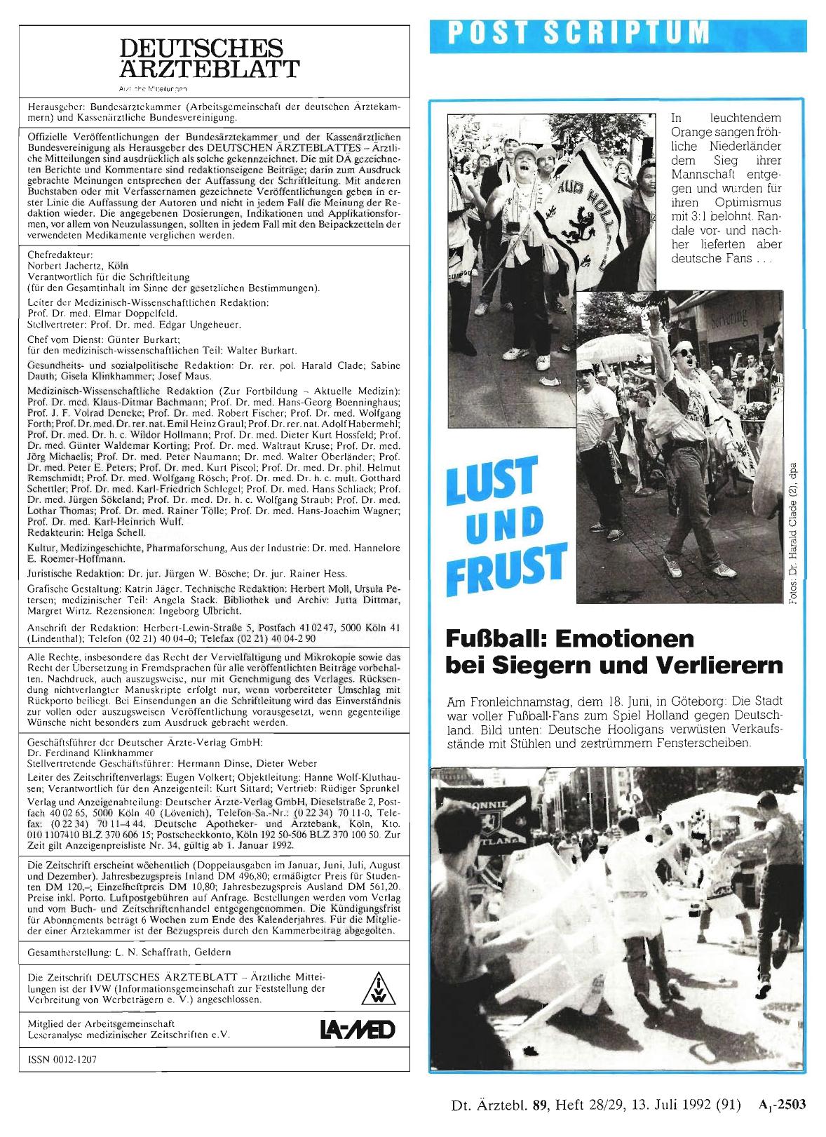 Vorschauseite 1: LUST UND FRUST