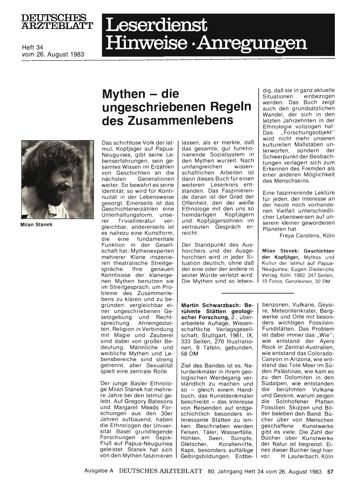 Vorschauseite 1: Mythen — die ungeschriebenen Regeln des Zusammenlebens
