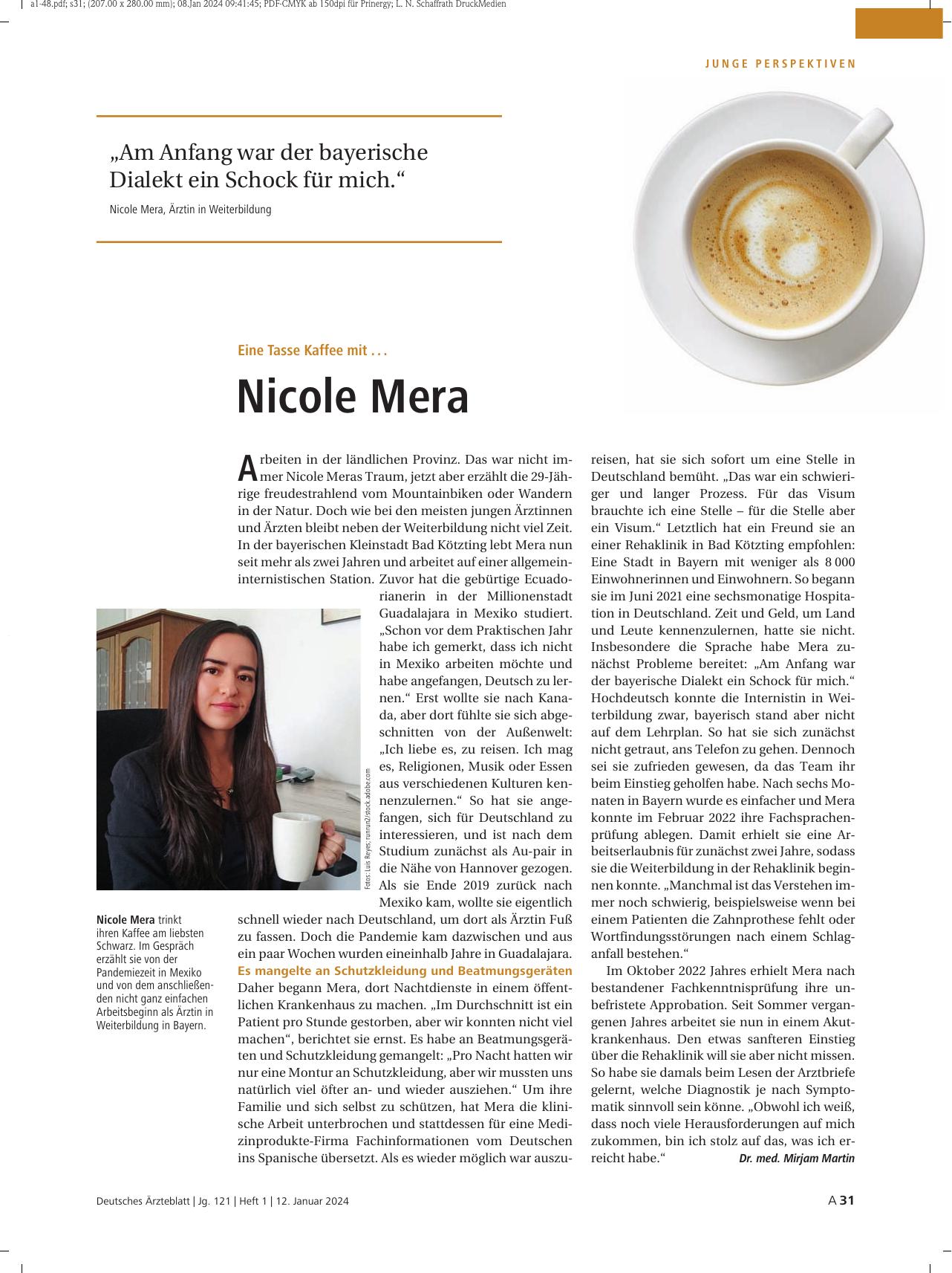 Vorschauseite 1: Eine Tasse Kaffee mit. .. Nicole Meier