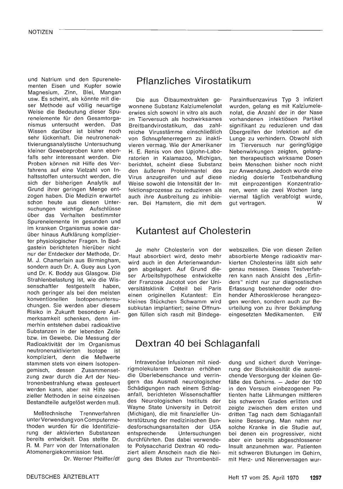 Vorschauseite 1: Kutantest auf Cholesterin