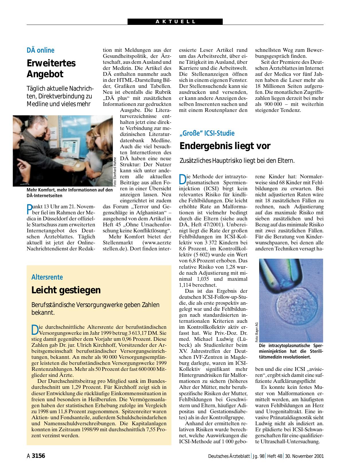 Vorschauseite 1: „Große“ ICSI-Studie: Endergebnis liegt vor