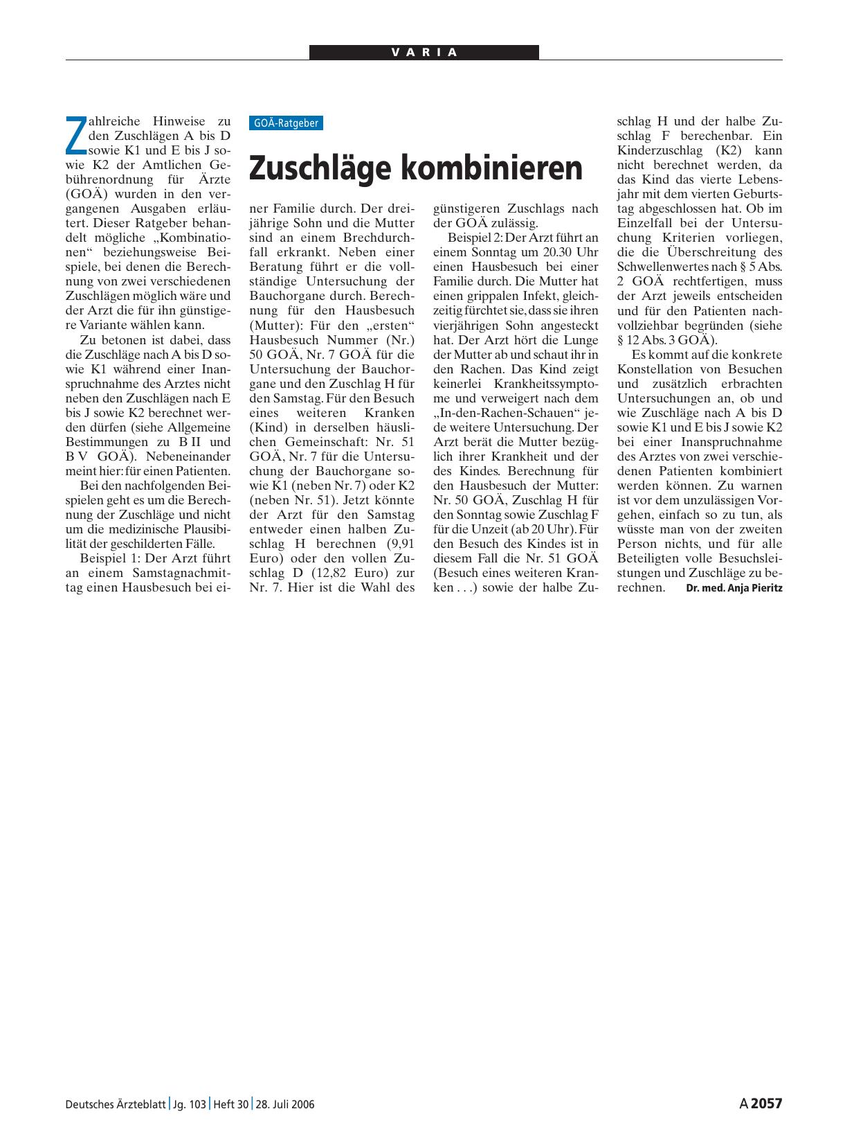 Vorschauseite 1: Zuschläge kombinieren