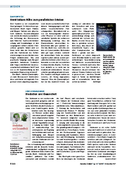 Vorschauseite 1: Quantenphysik: Unmittelbare Nähe zum persönlichen Erleben